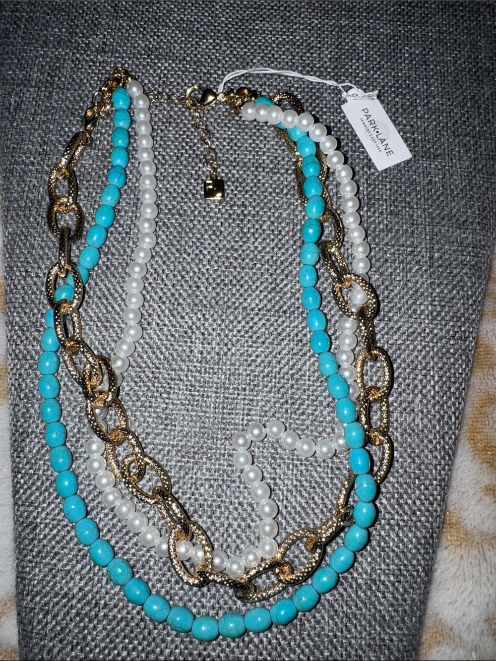 Park Lane Turquoise Caribbean Necklace - Picture 2 of 3